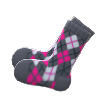 Load image into Gallery viewer, Argyle Crew Socks