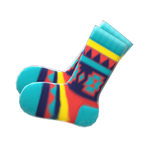 Load image into Gallery viewer, Geometric-Print Socks