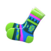 Load image into Gallery viewer, Geometric-Print Socks