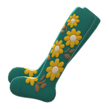 Load image into Gallery viewer, Embroidered-Flower Tights