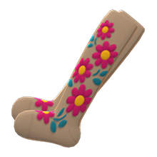 Load image into Gallery viewer, Embroidered-Flower Tights