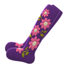 Load image into Gallery viewer, Embroidered-Flower Tights