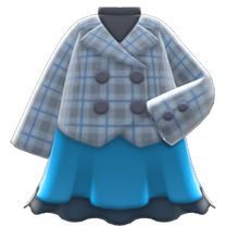 Load image into Gallery viewer, Peacoat-And-Skirt Combo