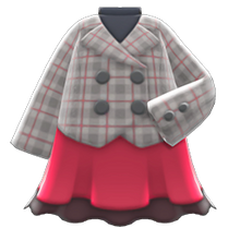 Load image into Gallery viewer, Peacoat-And-Skirt Combo