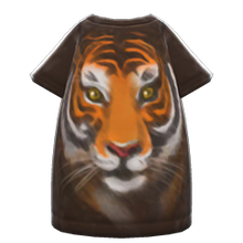 Load image into Gallery viewer, Tiger-Face Tee Dress