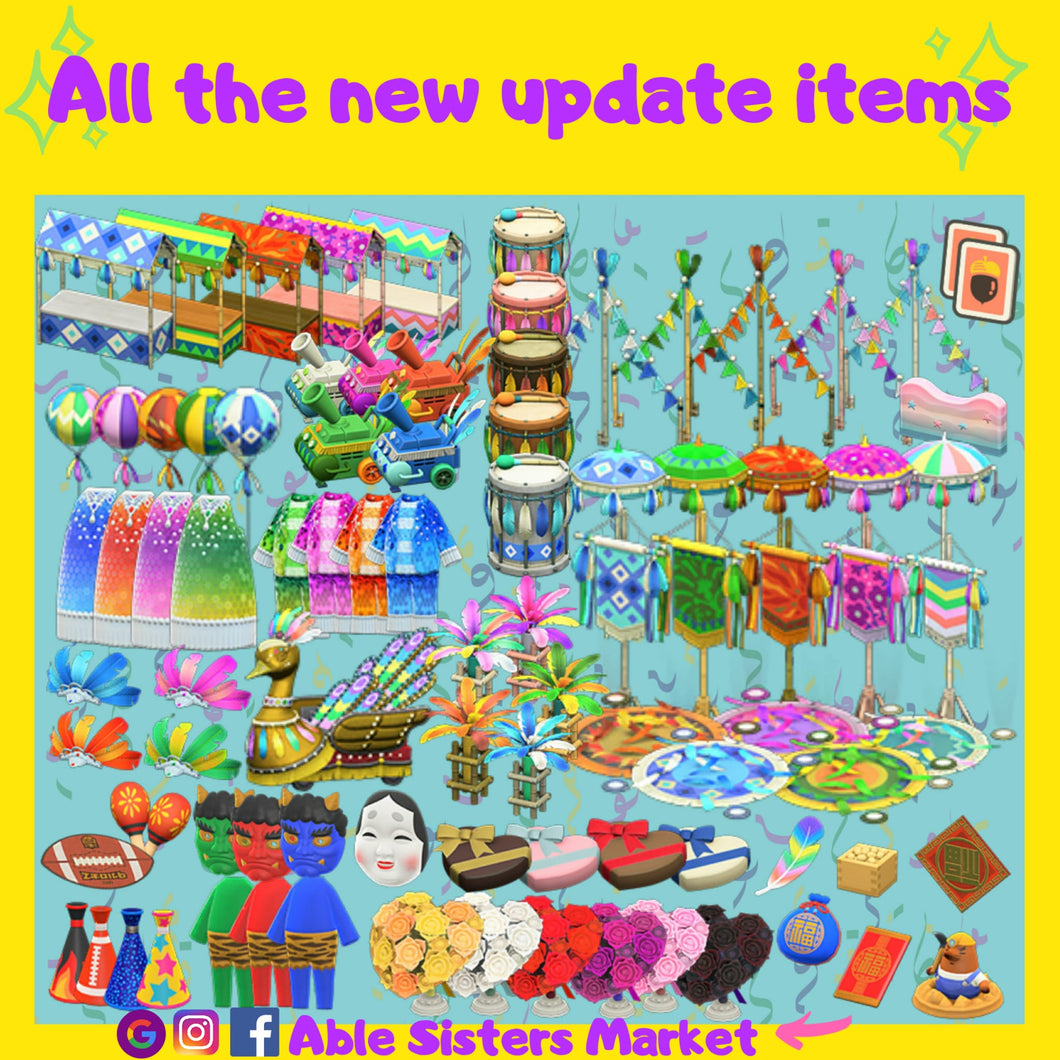 JANUARY 2021 UPDATE ALL ITEMS