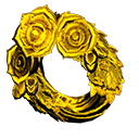 Gold Rose Wreath
