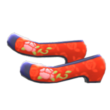 Load image into Gallery viewer, Traditional Flower Shoes
