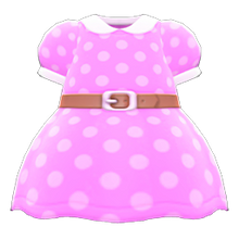 Load image into Gallery viewer, Belted Dotted Dress
