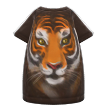 Load image into Gallery viewer, Tiger-Face Tee Dress
