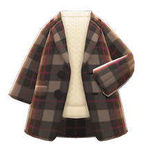 Load image into Gallery viewer, Checkered Chesterfield Coat

