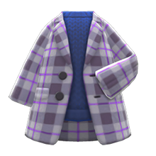 Load image into Gallery viewer, Checkered Chesterfield Coat
