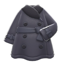 Load image into Gallery viewer, Pleather Trench Coat
