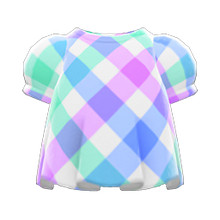 Load image into Gallery viewer, Plaid Puffed-Sleeve Shirt
