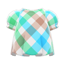 Load image into Gallery viewer, Plaid Puffed-Sleeve Shirt
