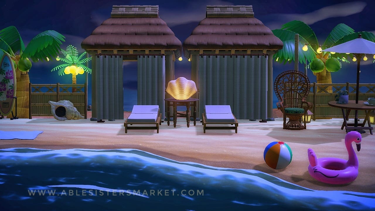 Summer private beach Animal Crossing New Horizons – Able Sister's