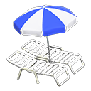 Beach Chairs with Parasol