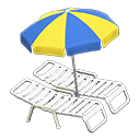 Load image into Gallery viewer, Beach Chairs with Parasol
