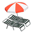Load image into Gallery viewer, Beach Chairs with Parasol
