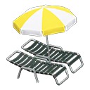Load image into Gallery viewer, Beach Chairs with Parasol

