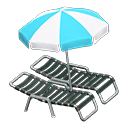 Load image into Gallery viewer, Beach Chairs with Parasol
