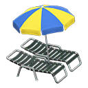 Load image into Gallery viewer, Beach Chairs with Parasol
