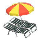 Load image into Gallery viewer, Beach Chairs with Parasol
