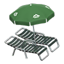 Load image into Gallery viewer, Beach Chairs with Parasol
