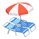 Load image into Gallery viewer, Beach Chairs with Parasol
