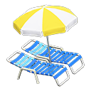 Load image into Gallery viewer, Beach Chairs with Parasol
