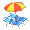 Load image into Gallery viewer, Beach Chairs with Parasol
