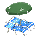 Load image into Gallery viewer, Beach Chairs with Parasol
