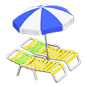 Load image into Gallery viewer, Beach Chairs with Parasol
