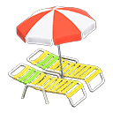 Load image into Gallery viewer, Beach Chairs with Parasol
