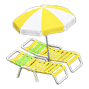 Load image into Gallery viewer, Beach Chairs with Parasol
