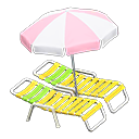 Load image into Gallery viewer, Beach Chairs with Parasol
