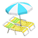 Load image into Gallery viewer, Beach Chairs with Parasol
