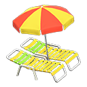 Load image into Gallery viewer, Beach Chairs with Parasol
