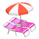 Load image into Gallery viewer, Beach Chairs with Parasol
