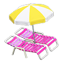 Load image into Gallery viewer, Beach Chairs with Parasol
