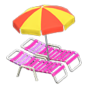 Load image into Gallery viewer, Beach Chairs with Parasol
